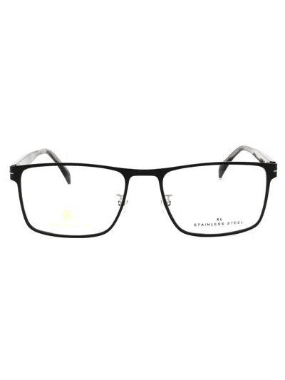 David Beckham Db 1067 Eyeglasses In 0ti7 00 - Mt Black Ruthenium/clear Demo Lens