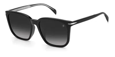 David Beckham Db 1071/f/s Vestibilità Orientale 807/9o Occhiali Da Sole Neri Per Uomo In Black