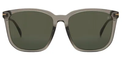 David Beckham Db 1071/f/s Vestibilità Orientale Kb7/qt Occhiali Da Sole Grigi Per Uomo In Purple