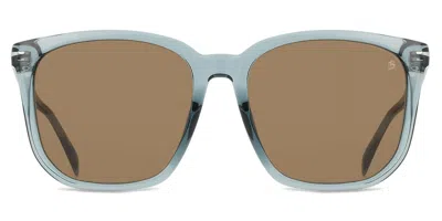 David Beckham Db 1071/f/s Vestibilità Orientale Pjp/70 Occhiali Da Sole Blu Per Uomo In Yellow