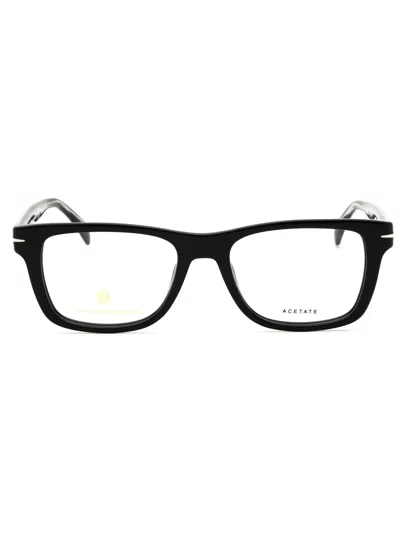 David Beckham Db 1073 Rectangular Eyeglasses For Men In Black