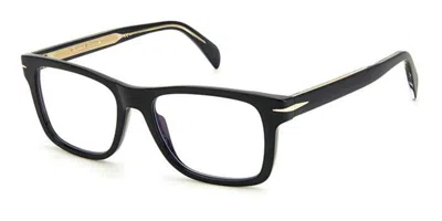 David Beckham Db 1073/bb Blu-light Block 2m2/g6 Occhiali Da Vista Neri Per Uomo (solo Montatura) In Black