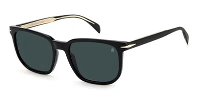David Beckham Db 1076/s 807/ku Occhiali Da Sole Neri Per Uomo In Blue