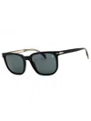 David Beckham Db1076s Rectangular Sunglasses In Black