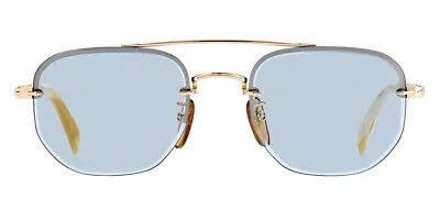 Pre-owned David Beckham Db 1078/s Sunglasses Men Geometric 53mm & Authentic In Blue