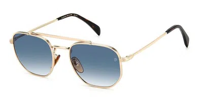 David Beckham Db 1079/s 06j/08 Men's Sunglasses Gold Size 54 In Blue