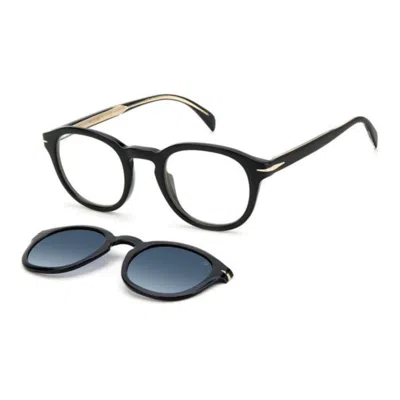 David Beckham Db 1080/cs Round Frame Sunglasses In Blue