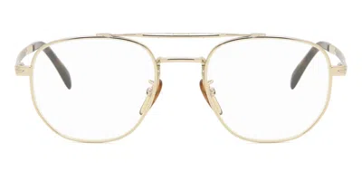 David Beckham Db 1082/g/cs Asian Fit With Clip-on 06j/uc Men's Glasses Gold Size 52 - Free Lenses - Blue Light Blo