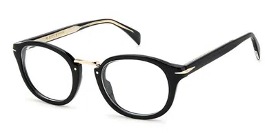 David Beckham Db 1086 2m2 Occhiali Da Vista Oro Per Uomo (solo Montatura) In Black