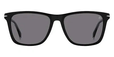 Pre-owned David Beckham Db 1092/s Sunglasses Black Gray Polarized 55 100% Authentic