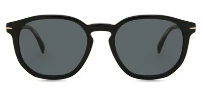 David Beckham Db 1099/s 807/ir Men's Sunglasses Black Size 53 In White