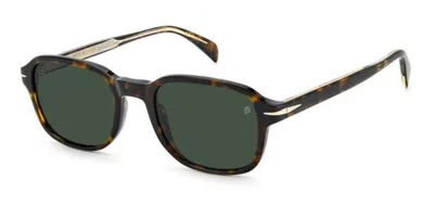 David Beckham Db 1100/s 086/qt Men's Sunglasses Tortoiseshell Size 51 In Brown