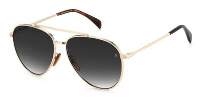 David Beckham Db 1102/f/s Asian Fit J5g/9o Men's Sunglasses Gold Size 61