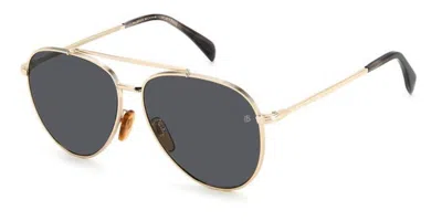 David Beckham Db 1102/f/s Asian Fit J5g/m9 Men's Sunglasses Gold Size 61