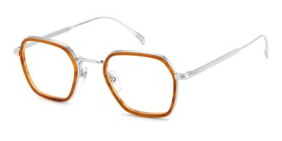 David Beckham Db 1103 Men's Glasses, Tortoiseshell, Size 49 In Silver