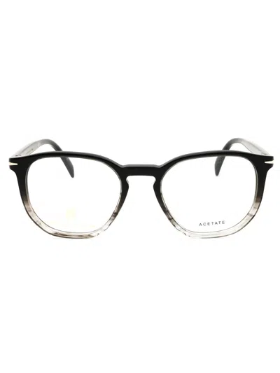 David Beckham Db 1106 Eyeglasses In Black Horn/clear Demo Lens