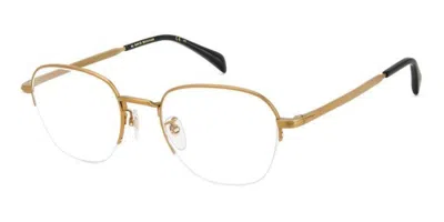 David Beckham Db 1109/g Asian Fit Aoz Men's Glasses Gold Size 52 - Free Lenses - Blue Light Block Available In Matte Gold