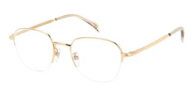 David Beckham Db 1109/g Asian Fit Men's Glasses, Gold, Size 52
