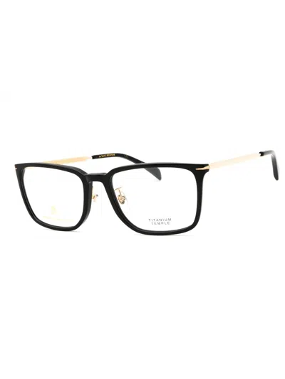 David Beckham Db 1110/g Eyeglasses In 02m2 00 - Blk Gold B/clear Demo Lens