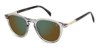 David Beckham Db 1114/s Kb7/mt Men's Sunglasses Grey Size 49 In Green