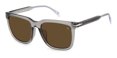 David Beckham Db 1120/f/s Asian Fit Kb7/70 Men's Sunglasses Grey Size 56