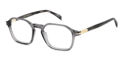 David Beckham Db 1125 Men's Glasses, Clear, Size 50 In Gray