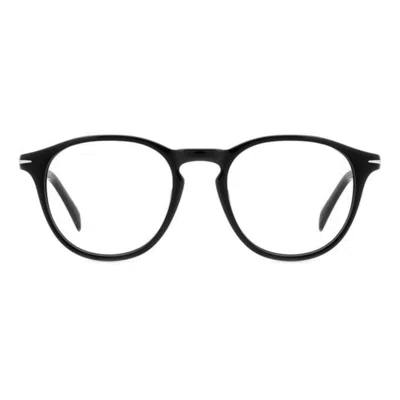 David Beckham Db 1126 Round Frame Acetate Eyeglasses In Black