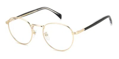 David Beckham Db 1127 Rhl Men's Glasses Gold Size 49 - Free Lenses - Blue Light Block Available