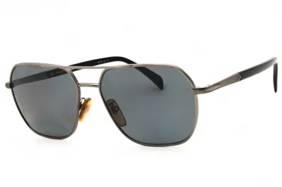 David Beckham Db 1128/g/s 0v81 M9 Ruthenium Black/dark Grey Polarized