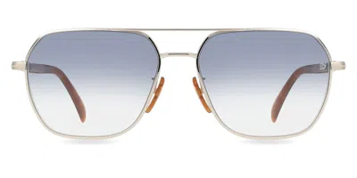 David Beckham Db 1128/g/s Yl7/08 Men's Sunglasses Silver Size 59