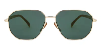 David Beckham Db 1132/f/s Asian Fit F6w/mt Men's Sunglasses Gold Size 60 In Green