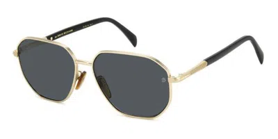 David Beckham Db 1132/f/s Asian Fit Rhl/ir Men's Sunglasses Gold Size 60 In Pattern