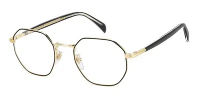 David Beckham Db 1133 Rhl Men's Glasses Gold Size 50 - Free Lenses - Blue Light Block Available In Multi