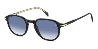 David Beckham Db 1140/s 807/08 Men's Sunglasses Black Size 50