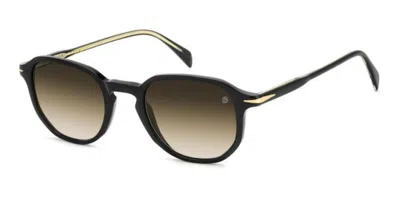 David Beckham Db 1140/s 807/n4 Occhiali Da Sole Neri Per Uomo In Black