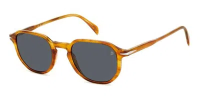 David Beckham Db 1140/s Kvi/ir Men's Sunglasses Brown Size 50