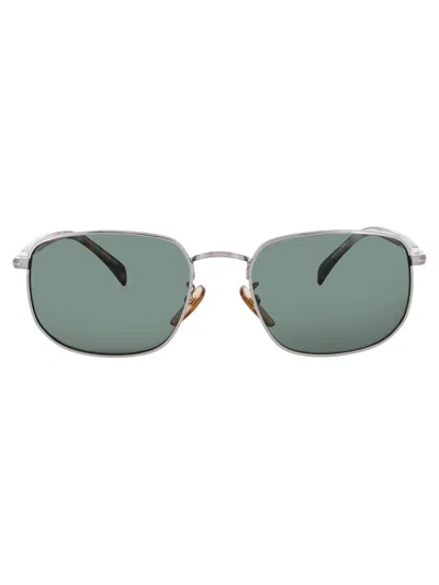 David Beckham Db 1143/s Sunglasses In Ruthenium Havana - Green Tint