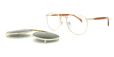 David Beckham Db 1144/cs With Clip-on Men's Glasses, Gold, Size 52