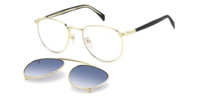 David Beckham Db 1144/cs With Clip-on Men's Glasses, Gold, Size 52