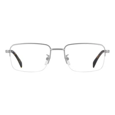 David Beckham Db 1150 Rectangular Steel Eyeglasses In Gray