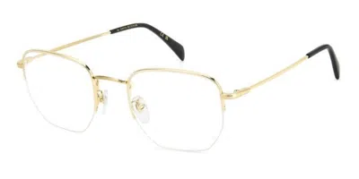 David Beckham Db 1153/g Asian Fit J5g Men's Glasses Gold Size 51 - Free Lenses - Blue Light Block Available