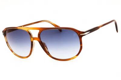 David Beckham Db 1159/s 0ex4 2a Brown Horn/blue Mirror Anti-reflective