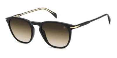 David Beckham Db 1160/s 807/n4 Occhiali Da Sole Neri Per Uomo In Black