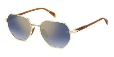 David Beckham Db 1162/f/s Asian Fit 06j/1v Men's Sunglasses Gold Size 56 In Multi
