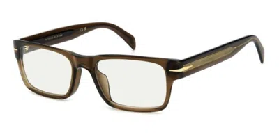 David Beckham Db 1170/f Asian Fit 09q Men's Glasses Brown Size 53 - Free Lenses - Blue Light Block Available In Transparent Dark Brown