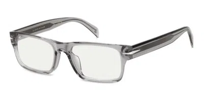 David Beckham Db 1170/f Asian Fit Kb7 Men's Glasses Clear Size 53 - Free Lenses - Blue Light Block Available In Transparent Grey