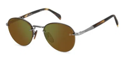 David Beckham Db 1173/s 50l/mt Men's Sunglasses Silver Size 51