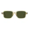 David Beckham Db 1179/s Rectangular Acetate Sunglasses In Green