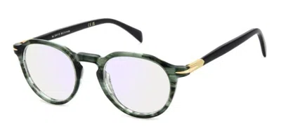 David Beckham Db 1180 6ak/2y Blue-light Block Men's Glasses Green Size 48 - Free Lenses - Blue Light Block Availab