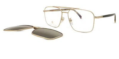David Beckham Db 1187/g/c Vestibilità Orientale With Clip-on 8so/sp Occhiali Da Vista Oro Per Uomo (solo Montatura In Gold